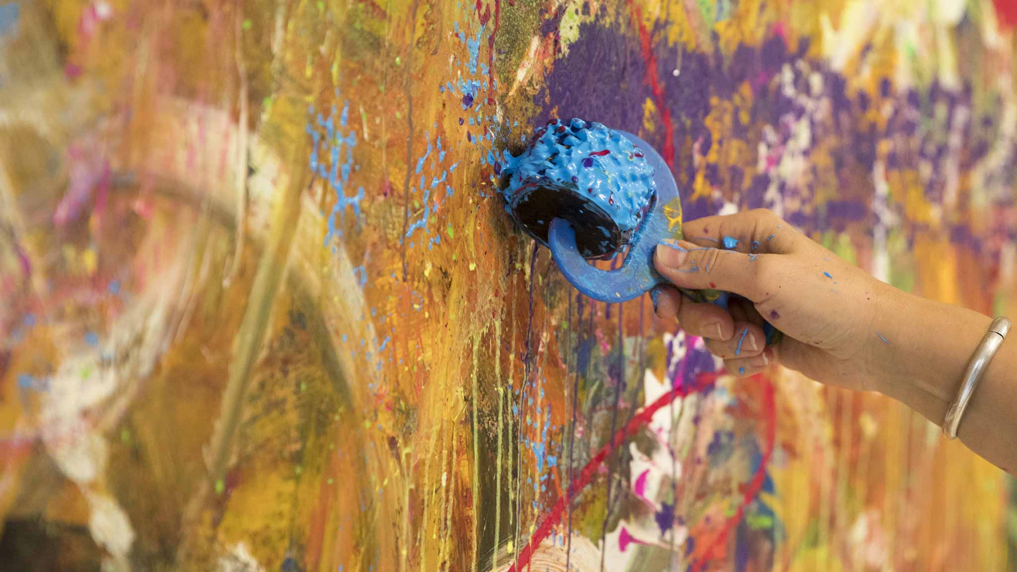 action painting grandcafe rutgers